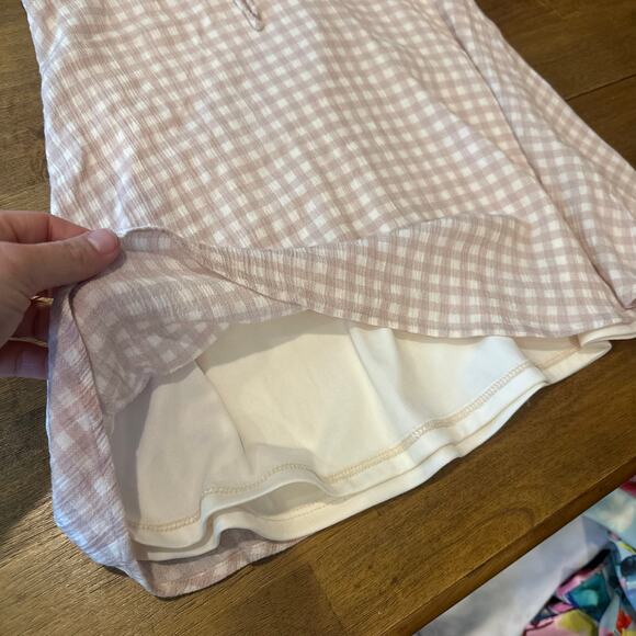 Bohme Beige Gingham Mini Dress - Ruffle Detail - Picture 9 of 11